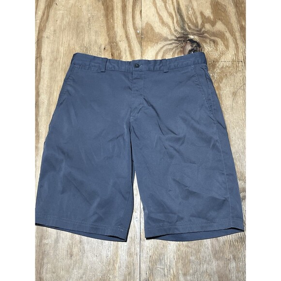 nike dri fit golf shorts Men 32 Gray Button @G1 Standard Fit - Picture 1 of 7